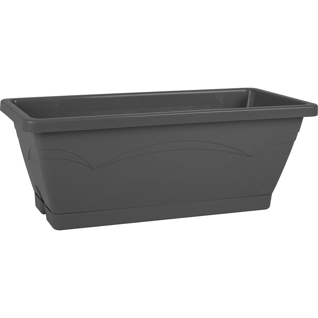 JARDINIERE MELODIE + PLATEAU_50cm_ANTHRACITE_R011151