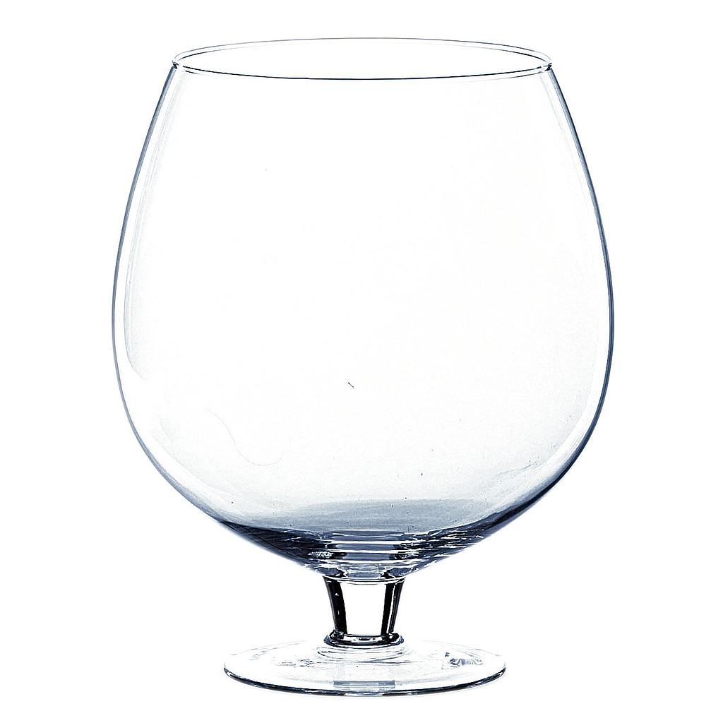 VASE COGNAC_VERRE TRANSPARENT_H 30cm_DIAM 24,5cm_1534
