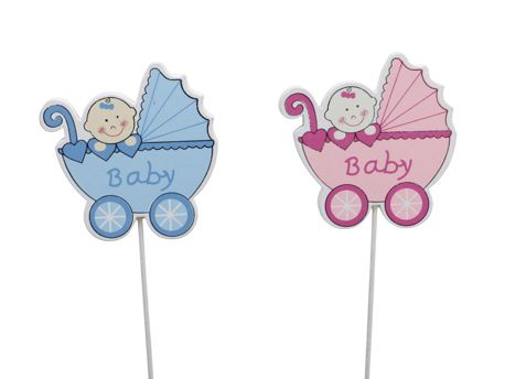 PIC BEBE POUSSETTE_BLEU ET ROSE_ x8 pièces_345579