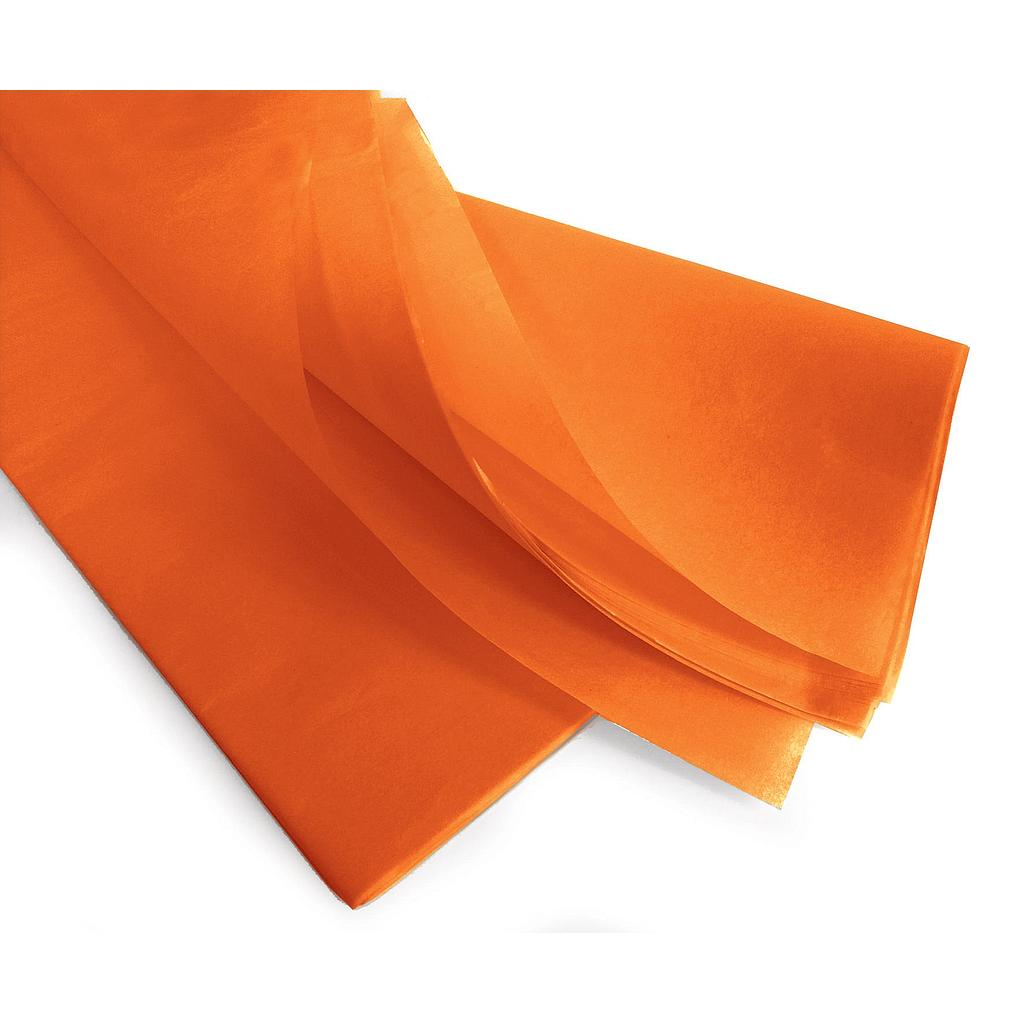 RAME PAPIER DE SOIE ORANGE _75x50cm_17gr/m2 _x240 FEUILLES_SMOOTH / SIRIUS_840005